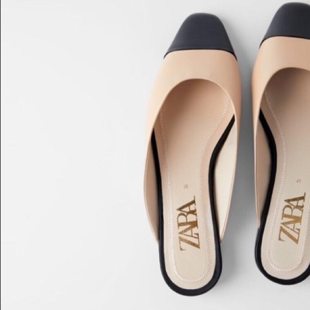 Zara Cap-Toed Slides